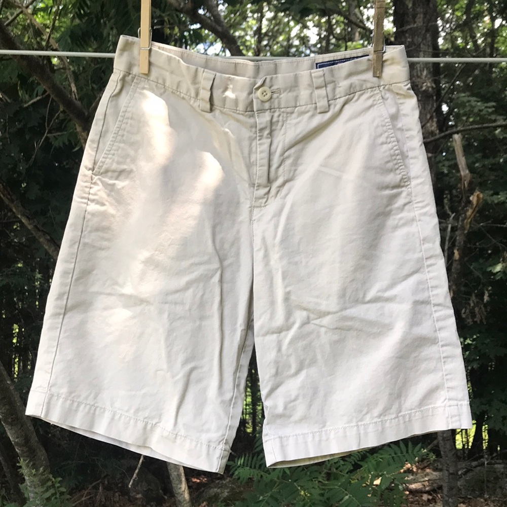 Boys khaki shorts; size 12